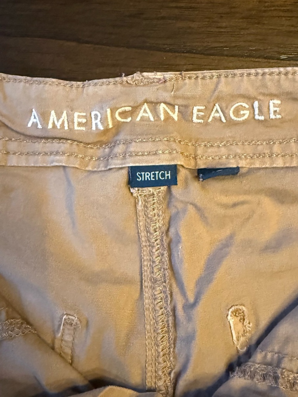 American Eagle Stretch Khaki Shorts - Taupe